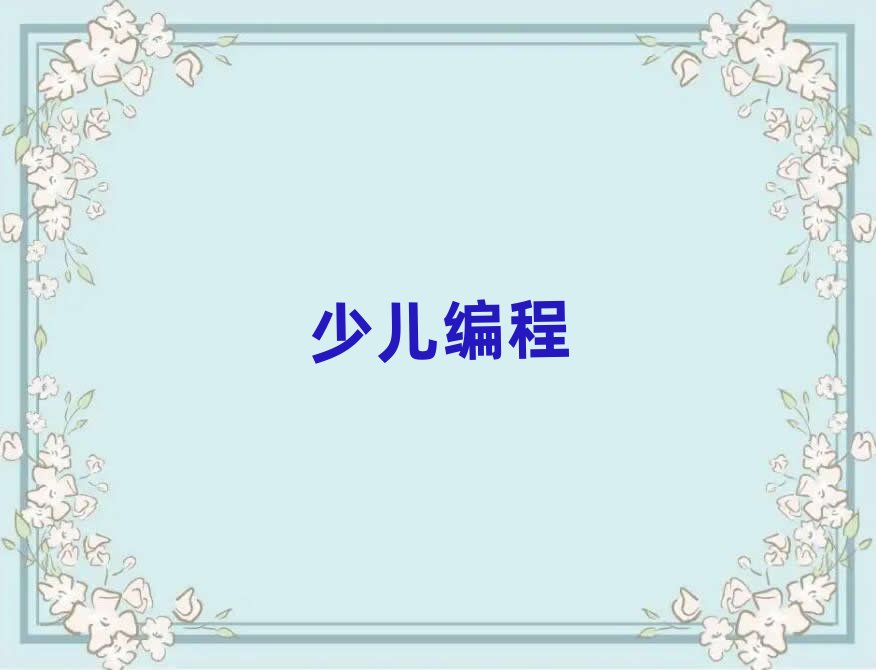 小學(xué)生編程