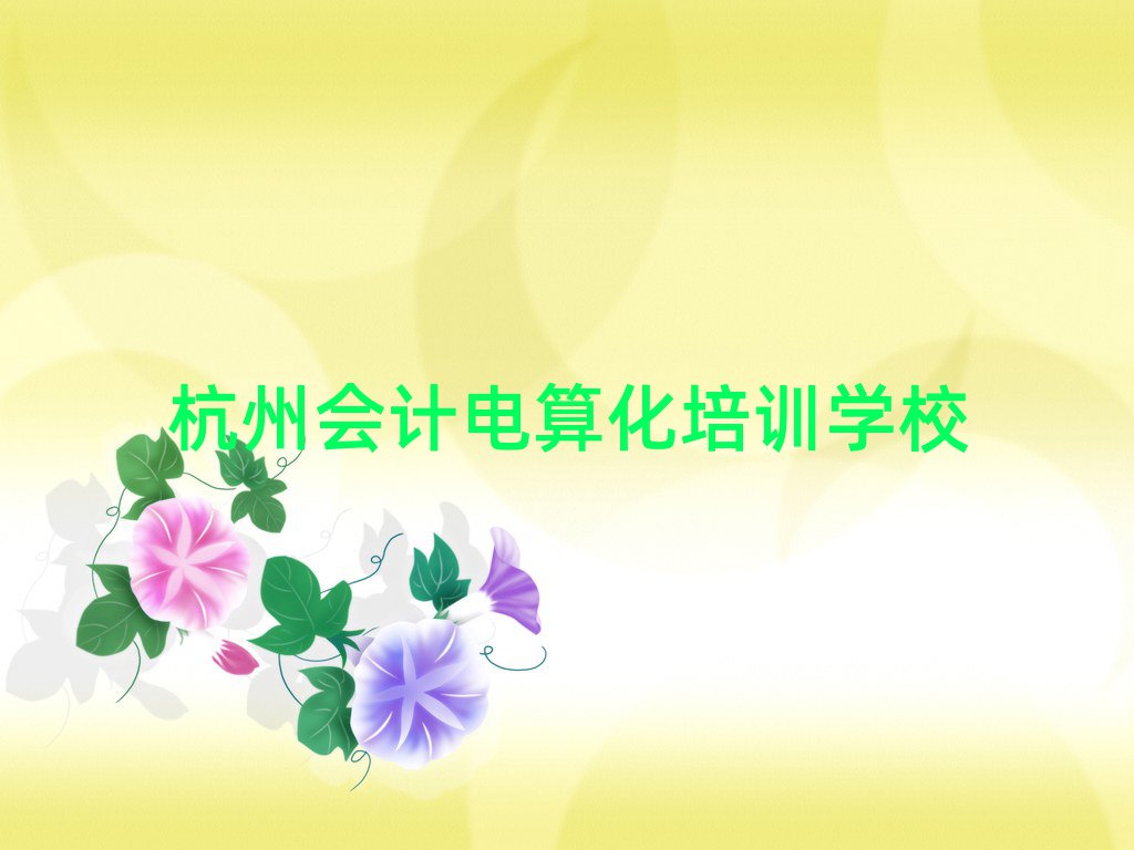 12月杭州會計電算化培訓哪個機構好