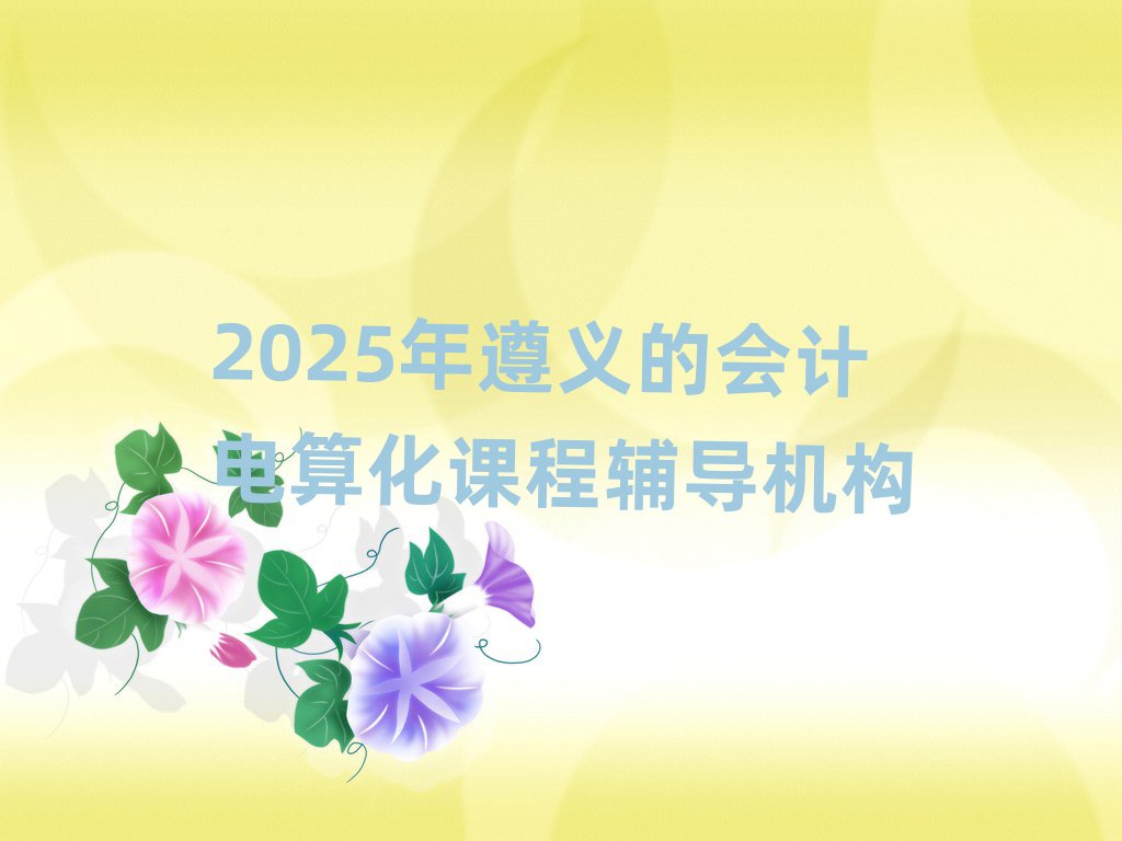 2025年遵義的會(huì)計(jì)電算化課程輔導(dǎo)機(jī)構(gòu)