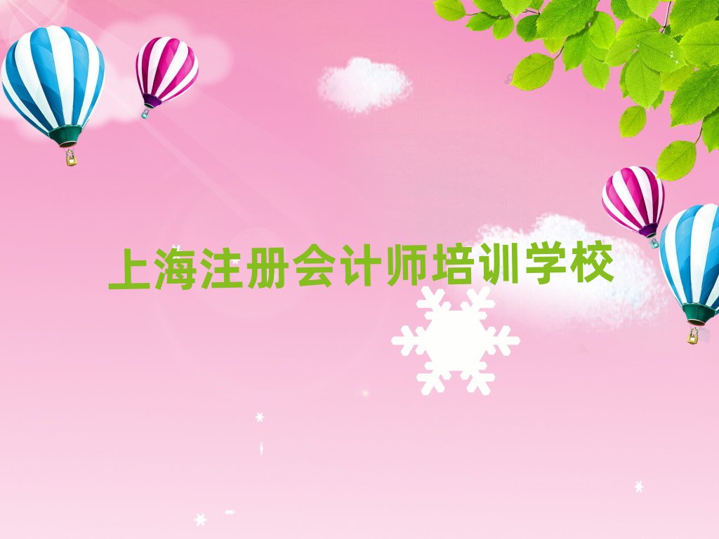 上海注冊會計師哪個學校好名單榜首重磅公布