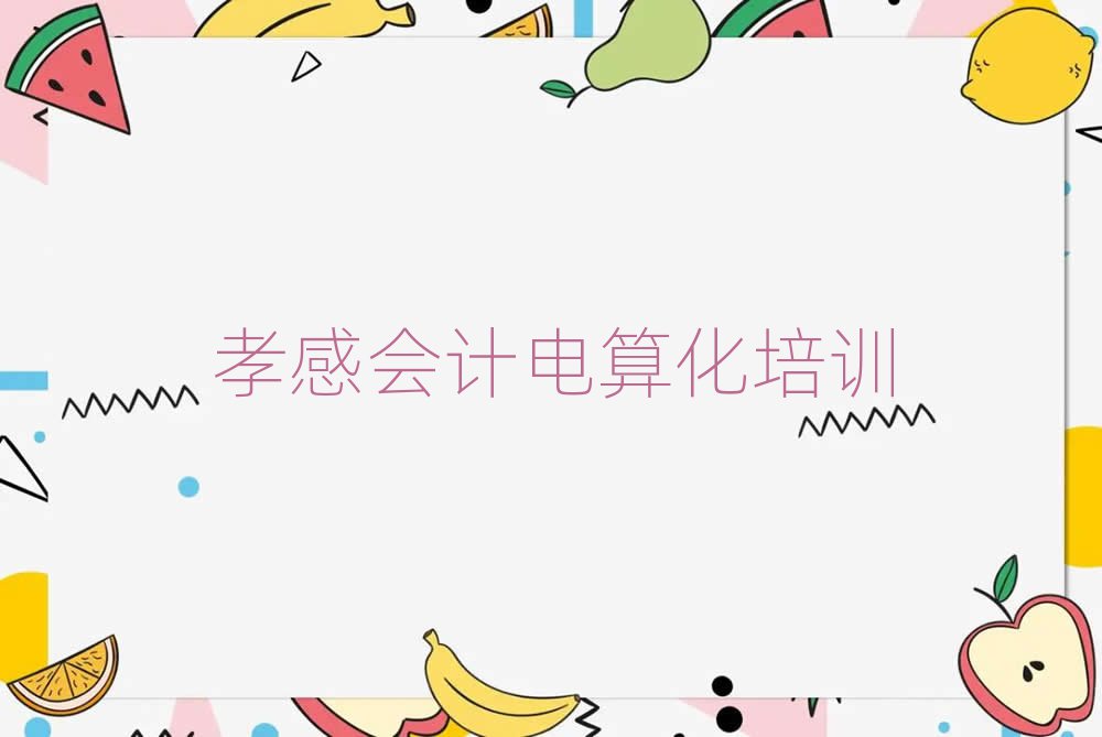 孝感學(xué)會計(jì)電算化哪兒好名單榜首出爐