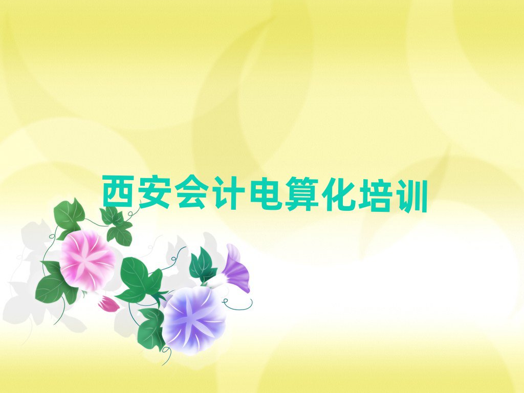 4月西安石井鎮會計電算化價格多少錢一天十大排名