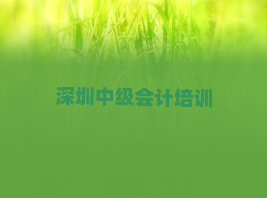 2025年深圳玉塘街道培訓(xùn)中級(jí)會(huì)計(jì)需要多少錢一次排名top10