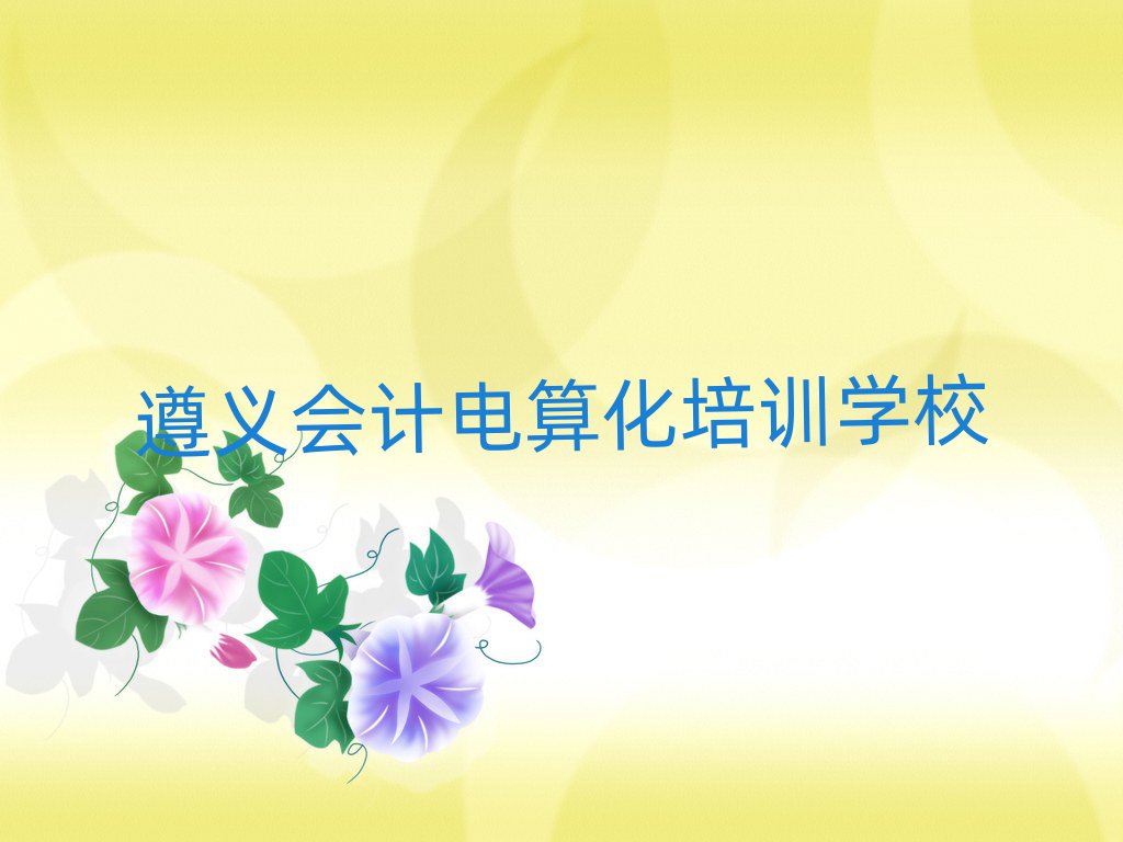遵義到哪里學(xué)會(huì)計(jì)電算化