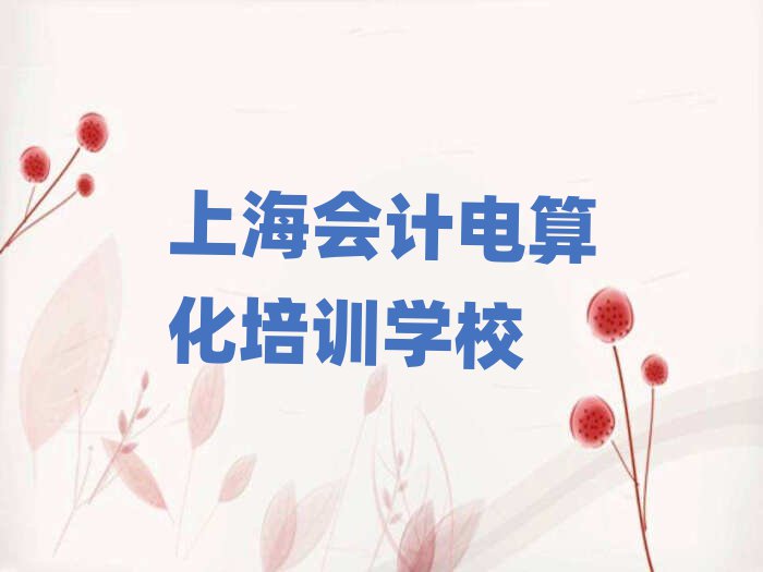 上海寶山區(qū)會計(jì)電算化培訓(xùn)多少錢一節(jié)課合適名單更新匯總